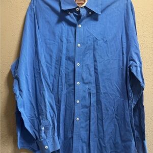 Michael Kors Blue Dress Shirt Professional Style